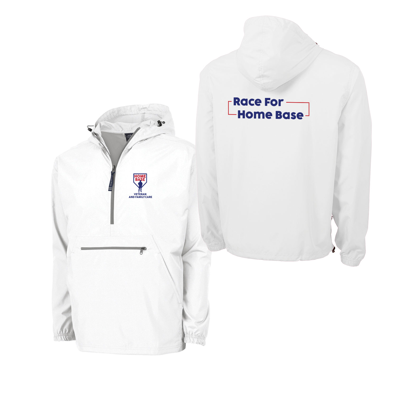 Unisex White Pack-N-Go® Pullover